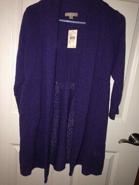 One A Nordstrom Shall Front Sweater Jacket 3/4 Sleeve - Women Small - NWT of $68